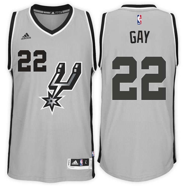Rudy Gay San Antonio Spurs #22 Alternate Gray New Swingman Jersey Rudy Gay San Antonio Spurs #22 Alternate Gray New Swingman Jersey
