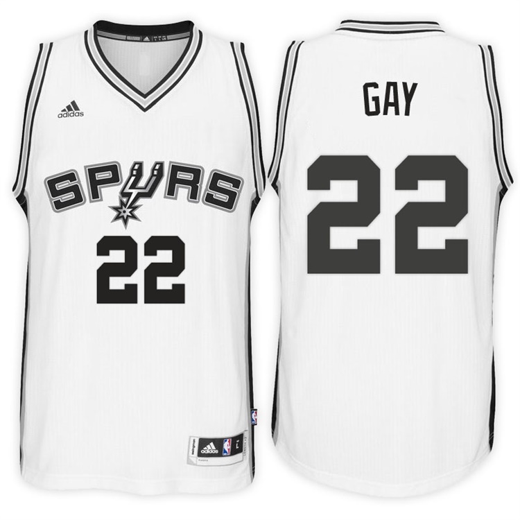 Rudy Gay San Antonio Spurs #22 Home White New Swingman Jersey Rudy Gay San Antonio Spurs #22 Home White New Swingman Jersey