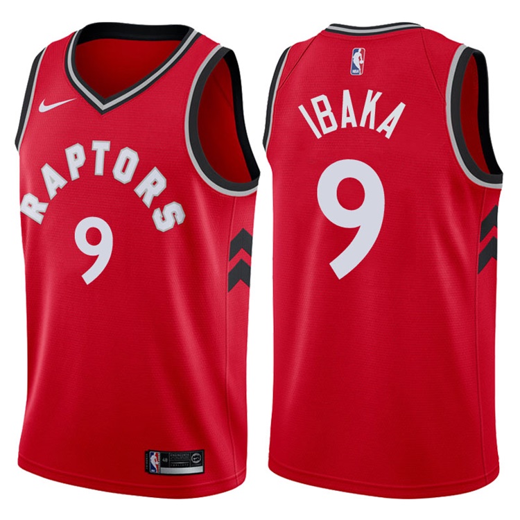 2017-18 Season Serge Ibaka Toronto Raptors #9 Icon Red Swingman Jersey