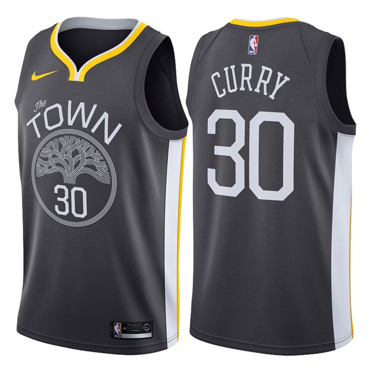 2017-18 Season Stephen Curry Golden State Warriors #30 Statement Gray Swingman Jersey 2017-18 Season Stephen Curry Golden State Warriors #30 Statement Gray Swingman Jersey