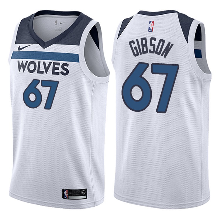 2017-18 Season Taj Gibson Minnesota Timberwolves #67 Association White Swingman Jersey