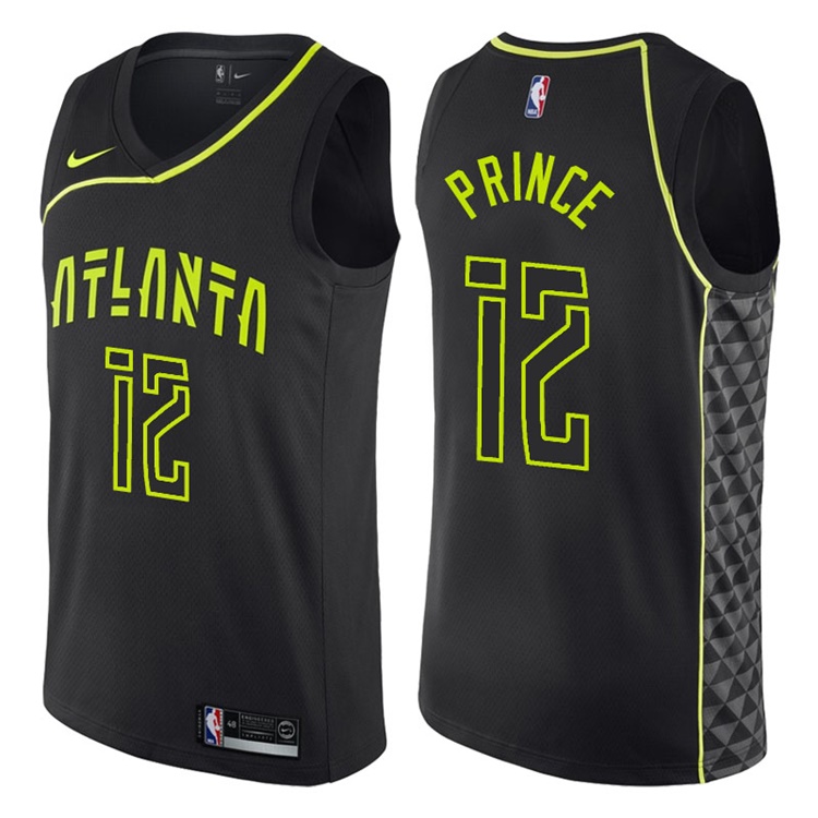 2017-18 Season Taurean Prince Atlanta Hawks #12 City Edition Black Swingman Jersey 2017-18 Season Taurean Prince Atlanta Hawks #12 City Edition Black Swingman Jersey