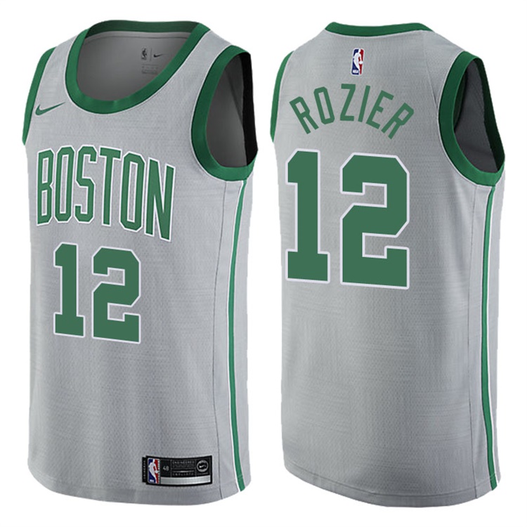 2017-18 Season Terry Rozier Boston Celtics #12 City Edition Gray Swingman Jersey 2017-18 Season Terry Rozier Boston Celtics #12 City Edition Gray Swingman Jersey