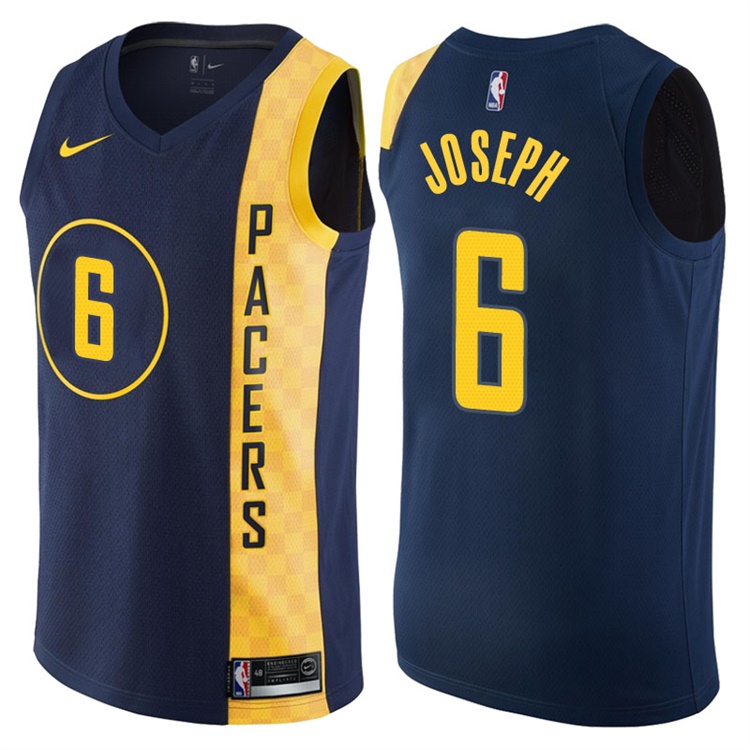 2017-18 Season Thaddeus Young Indiana Pacers #6 City Edition Navy Swingman Jersey