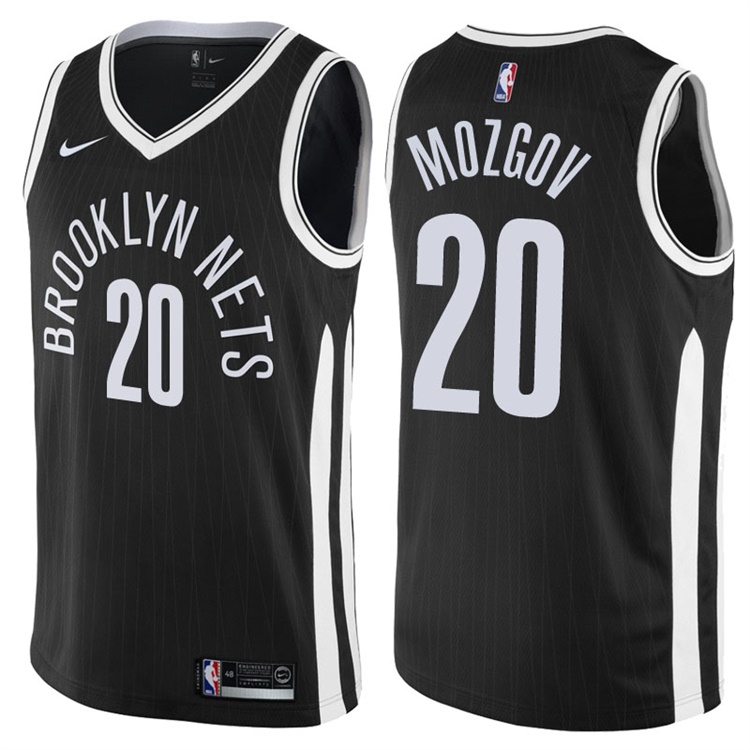 2017-18 Season Timofey Mozgov Brooklyn Nets #20 City Edition Black Swingman Jersey 2017-18 Season Timofey Mozgov Brooklyn Nets #20 City Edition Black Swingman Jersey