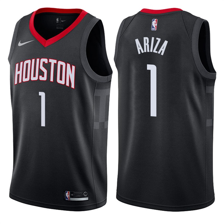 2017-18 Season Trevor Ariza Houston Rockets #1 Statement Black Swingman Jersey 2017-18 Season Trevor Ariza Houston Rockets #1 Statement Black Swingman Jersey