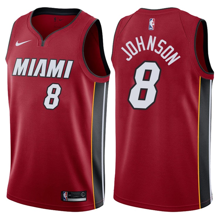 2017-18 Season Tyler Johnson Miami Heat #8 Statement Red Swingman Jersey