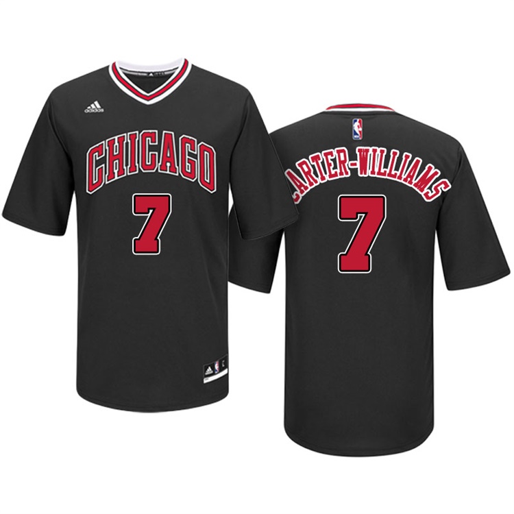 Michael Carter-Williams Chicago Bulls #7 Black Pride Short Sleeved Swingman Jersey Michael Carter-Williams Chicago Bulls #7 Black Pride Short Sleeved Swingman Jersey