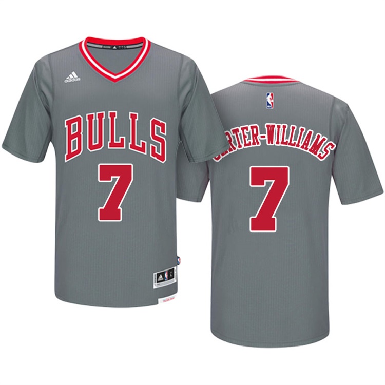 Michael Carter-Williams Chicago Bulls #7 Gray Pride Short Sleeved Swingman Jersey Michael Carter-Williams Chicago Bulls #7 Gray Pride Short Sleeved Swingman Jersey