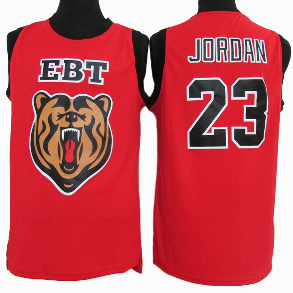 Michael Jordan #23 EBT High School Classic Stitched Red Jersey Michael Jordan #23 EBT High School Classic Stitched Red Jersey