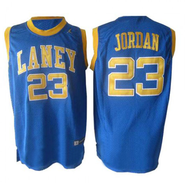 Michael Jordan Emsley A. Laney High School #23 Blue Jersey Michael Jordan Emsley A. Laney High School #23 Blue Jersey