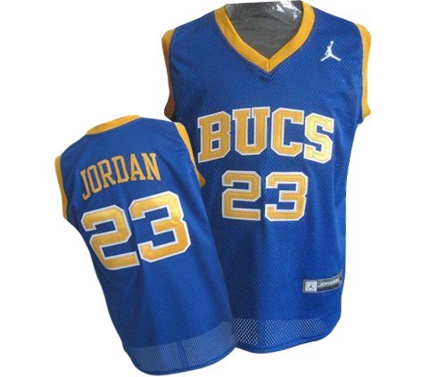 Michael Jordan Emsley A. Laney High School Bucs #23 Blue Jersey