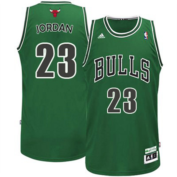 Michael Jordan Chicago bulls #23 ST Patricks Day Revolution 30 Swingman Green Jersey Michael Jordan Chicago bulls #23 ST Patricks Day Revolution 30 Swingman Green Jersey