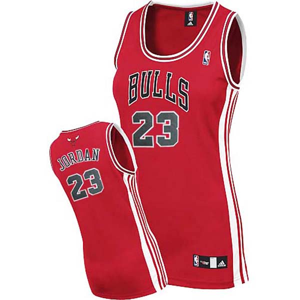 Women's Michael Jordan Chicago bulls #23 Swingman Womens Red Jersey