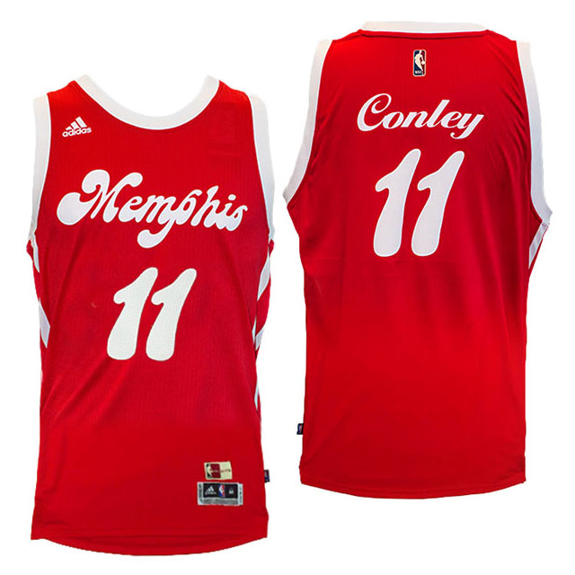 Mike Conley Memphis Grizzlies #11 2016-17 Hardwood Classics Nights Red Jersey