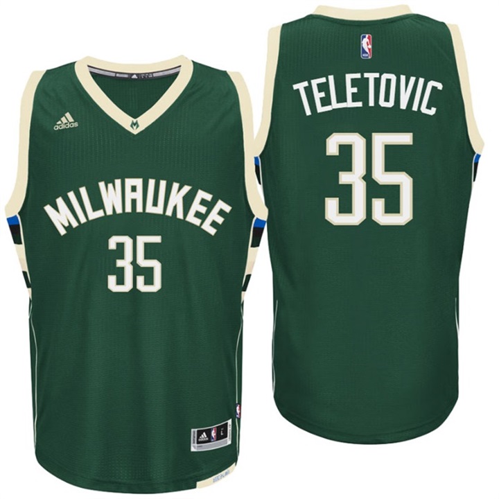 Mirza Teletovic Milwaukee Bucks New Swingman Green Road Jersey Mirza Teletovic Milwaukee Bucks New Swingman Green Road Jersey