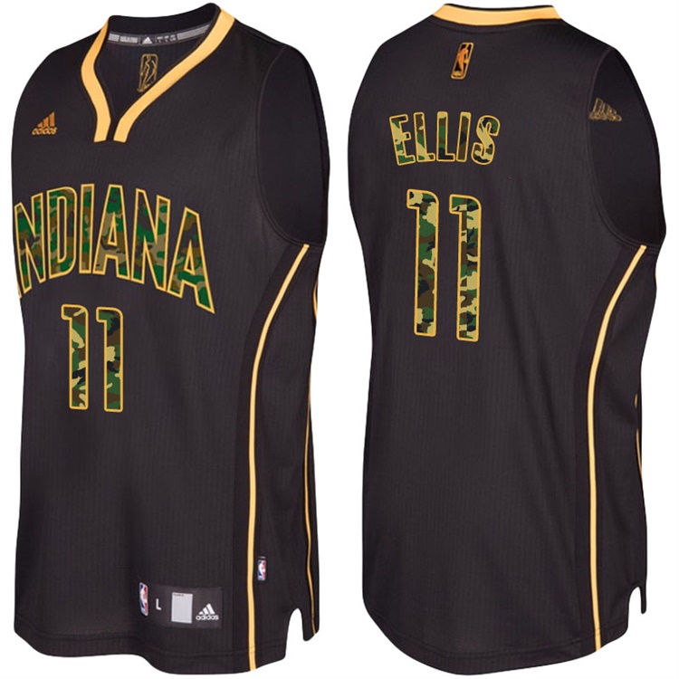 Monta Ellis Indiana Pacers #11 Black Camo Fashio Swingman Jersey