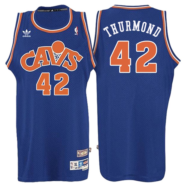 Nate Thurmond Cleveland Cavaliers #42 Retired Player Blue Hardwood Classic Swingman Jersey Nate Thurmond Cleveland Cavaliers #42 Retired Player Blue Hardwood Classic Swingman Jersey