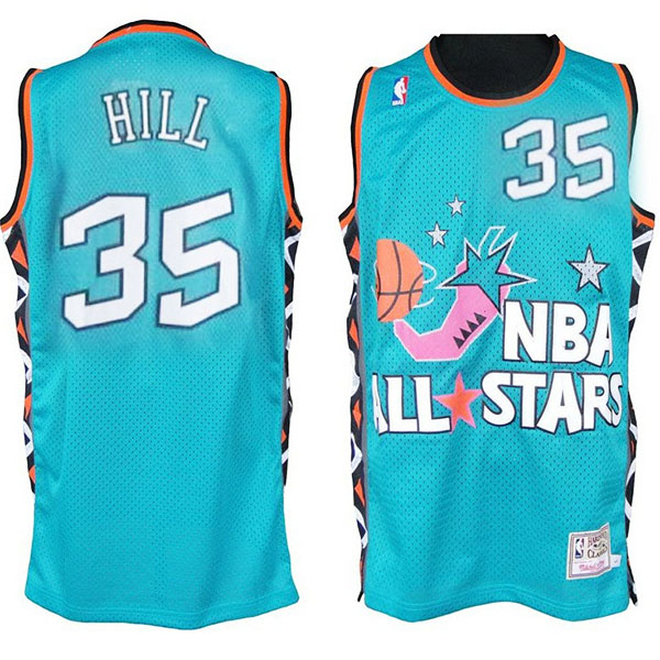 Grant Hill NBA 1996 All-Star Game #35 Blue Jerseys
