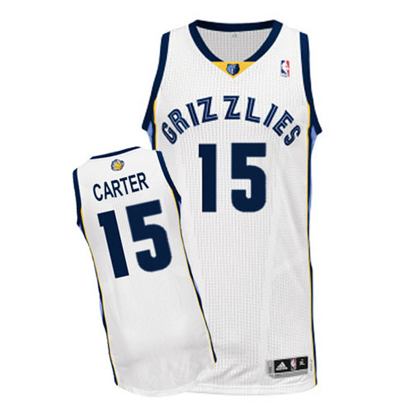 Vince Carter NBA Memphis Grizzlies #15 Revolution 30 Swingman Home White Jersey