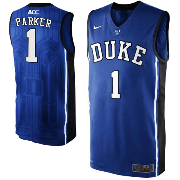 Jabari Parker NCAA Duke Blue Devils #1 Blue Jersey Jabari Parker NCAA Duke Blue Devils #1 Blue Jersey