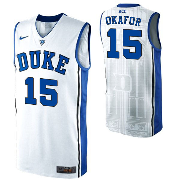Jahlil Okafor NCAA Duke Blue Devils #15 White Jersey Jahlil Okafor NCAA Duke Blue Devils #15 White Jersey
