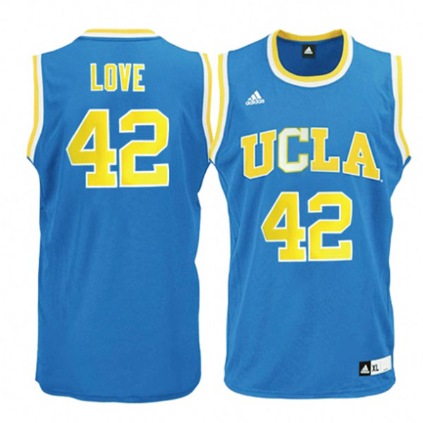Kevin Love NCAA UCLA Bruins #42 Blue Basketball Jersey