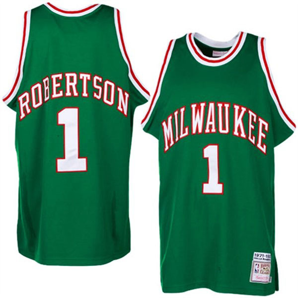 Oscar Robertson Mitchell & Ness Milwaukee Bucks Hardwood Classics Throwback Green Jersey Oscar Robertson Mitchell & Ness Milwaukee Bucks Hardwood Classics Throwback Green Jersey