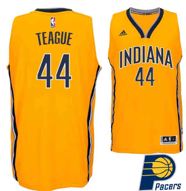 Jeff Teague Indiana Pacers #44 New Swingman Alternate Gold Jersey