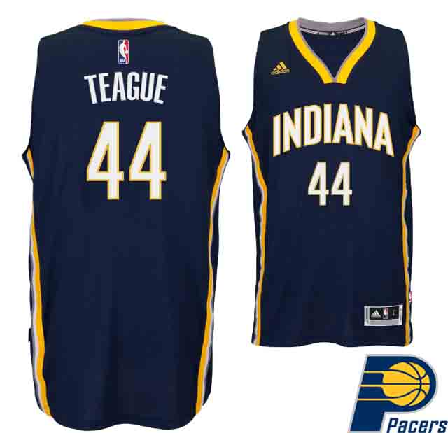 Jeff Teague Indiana Pacers #44 New Swingman Road Navy Jersey