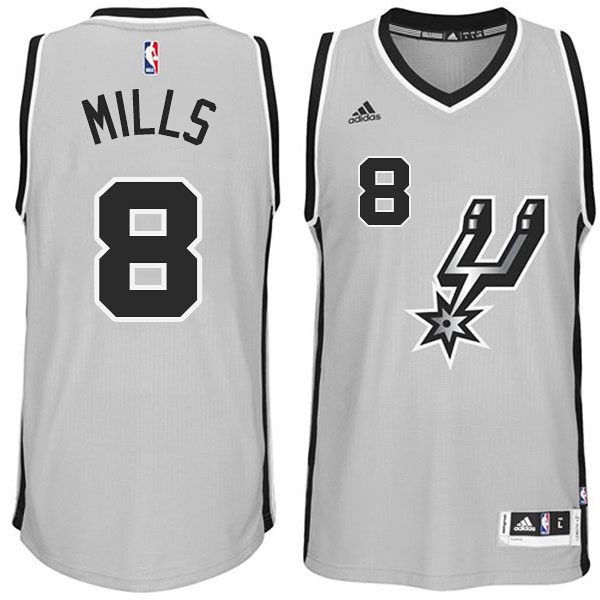 Patty Mills San Antonio Spurs #8 2014-15 New Swingman Alternate Gray Jersey