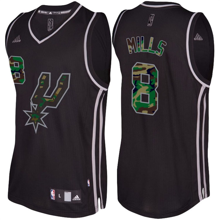 Patty Mills San Antonio Spurs #8 Black Camo Fashio Swingman Jersey