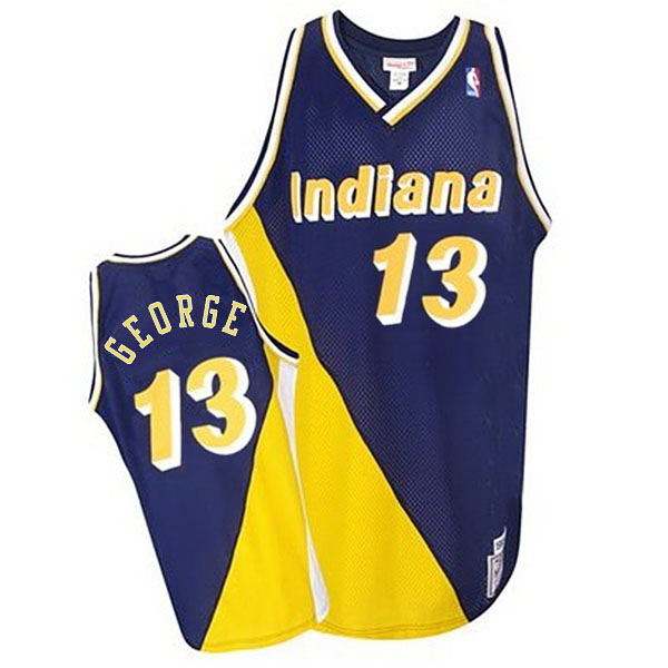 Paul George Indiana Pacers #13 Hardwood Classics Flo-Jo Blue Jersey Paul George Indiana Pacers #13 Hardwood Classics Flo-Jo Blue Jersey