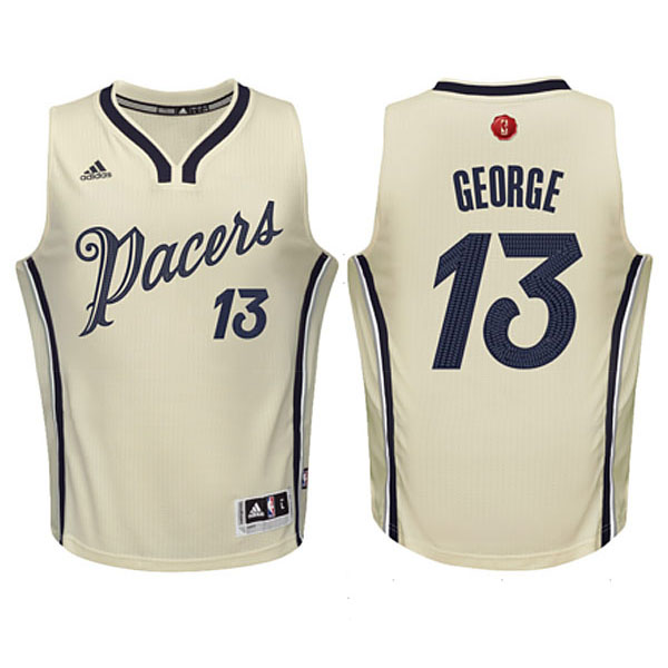 Youth Paul George Indiana Pacers #13 Cream 2015 Christmas Day Swingman Jersey Youth Paul George Indiana Pacers #13 Cream 2015 Christmas Day Swingman Jersey