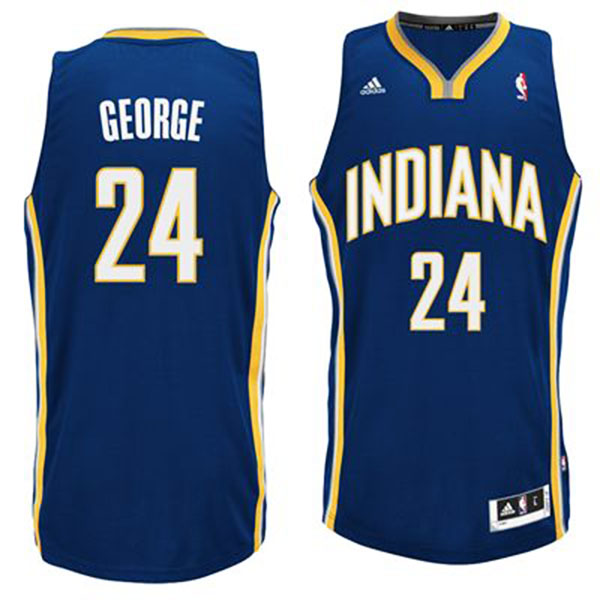 Paul George Indiana Pacers #24 Revolution 30 Swingman Road Blue Jersey