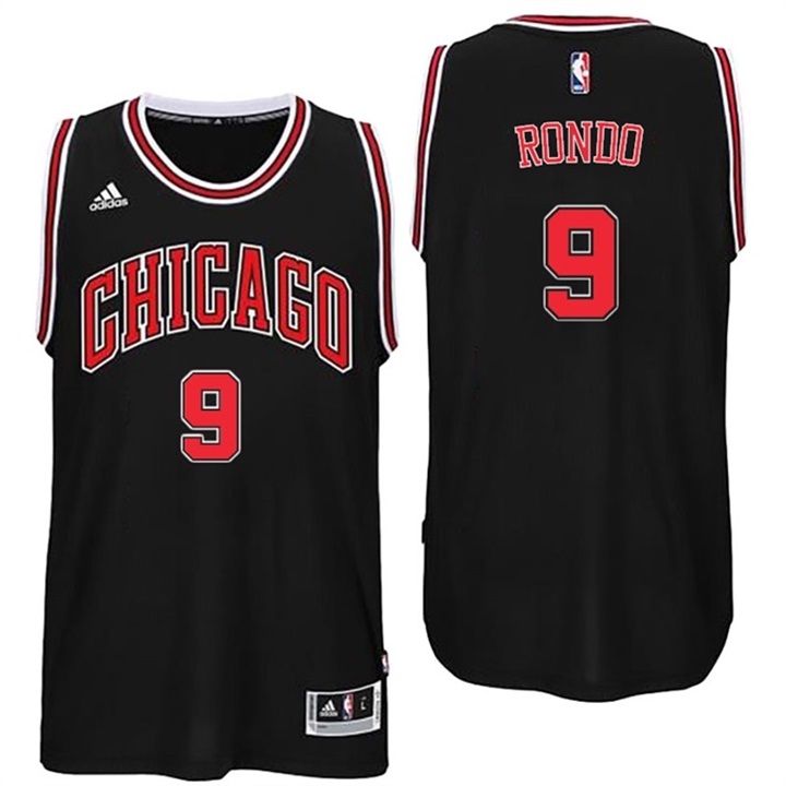 Rajon Rondo Chicago Bulls New Swingman Black Alternate Jersey