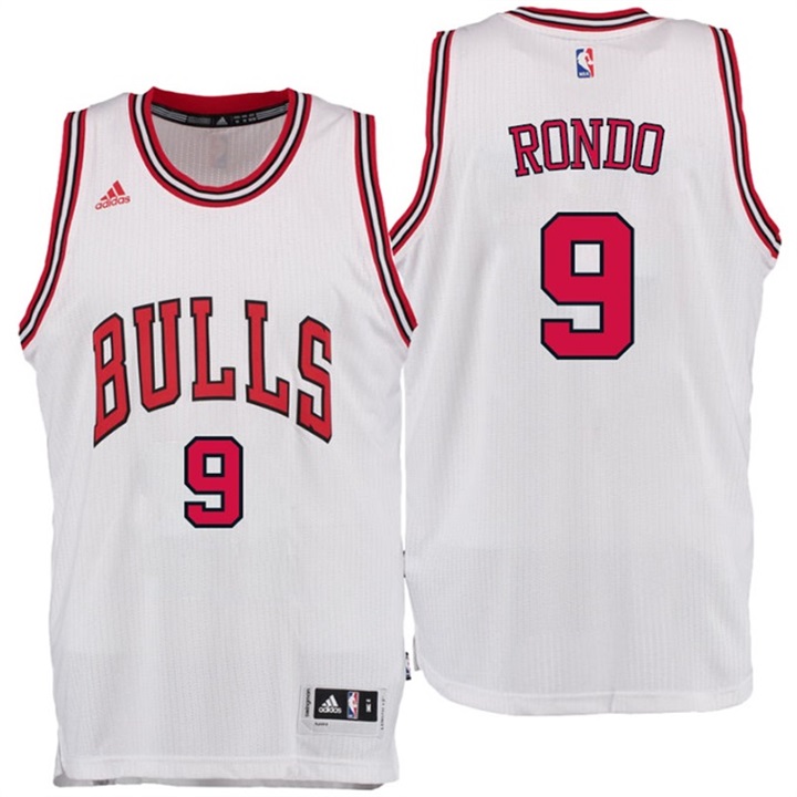 Rajon Rondo Chicago Bulls New Swingman White Home Jersey