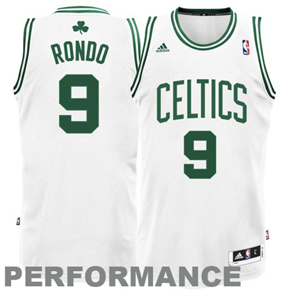 Rajon Rondo Boston Celtics #9 Revolution 30 Swingman White Jersey
