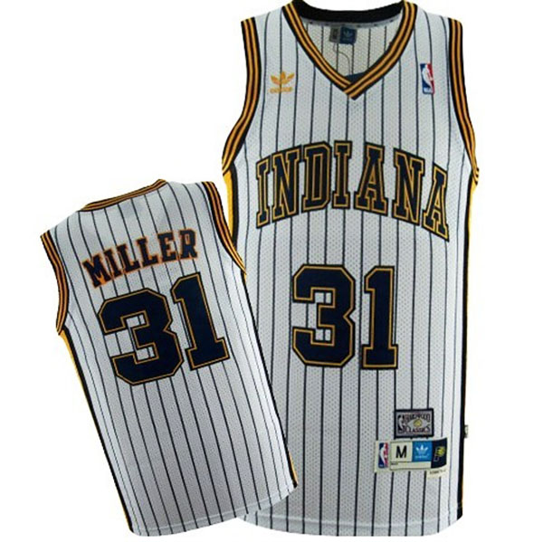 Reggie Miller Indiana Pacers #31 Soul Swingman White Jersey