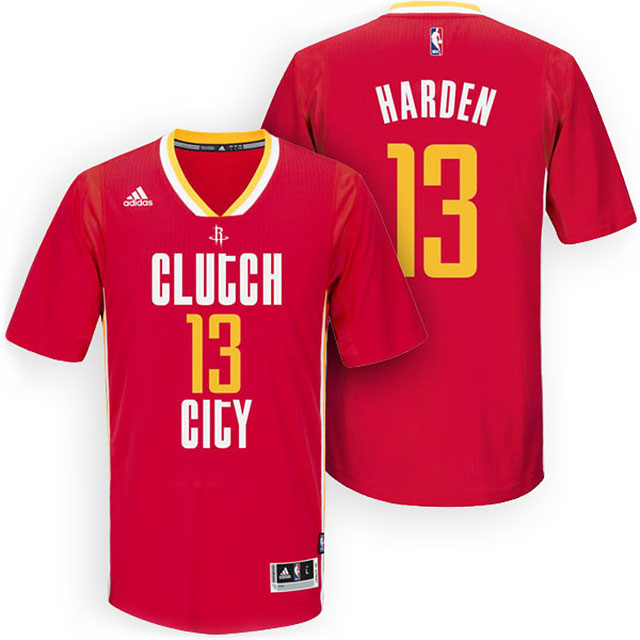 Rockets New Uniform-Houston 2015-16 Season #13 James Harden New Swingman Clutch City Pride Red Jersey Rockets New Uniform-Houston 2015-16 Season #13 James Harden New Swingman Clutch City Pride Red Jersey