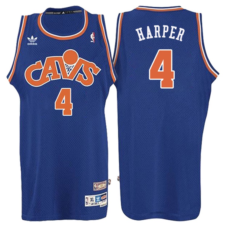 Ron Harper Cleveland Cavaliers #4 Retired Player Blue Hardwood Classic Swingman Jersey Ron Harper Cleveland Cavaliers #4 Retired Player Blue Hardwood Classic Swingman Jersey