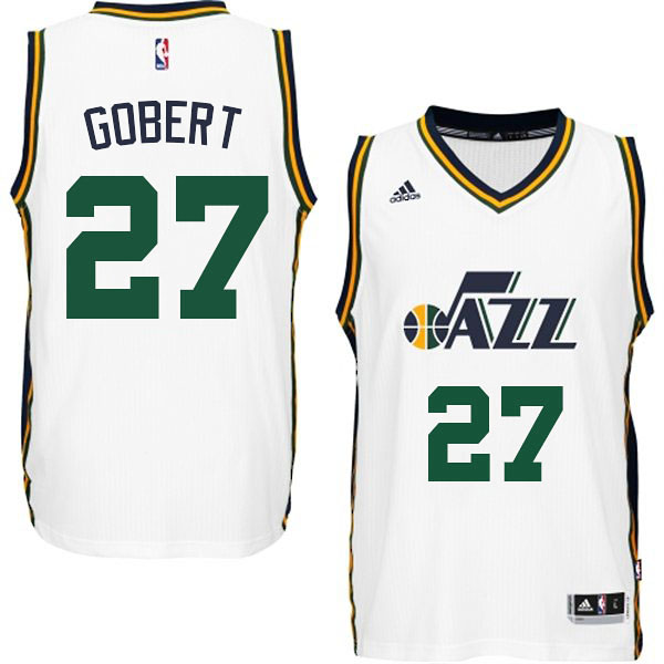 Rudy Gobert Utah Jazz #27 2014-15 New Swingman Home White Jersey Rudy Gobert Utah Jazz #27 2014-15 New Swingman Home White Jersey
