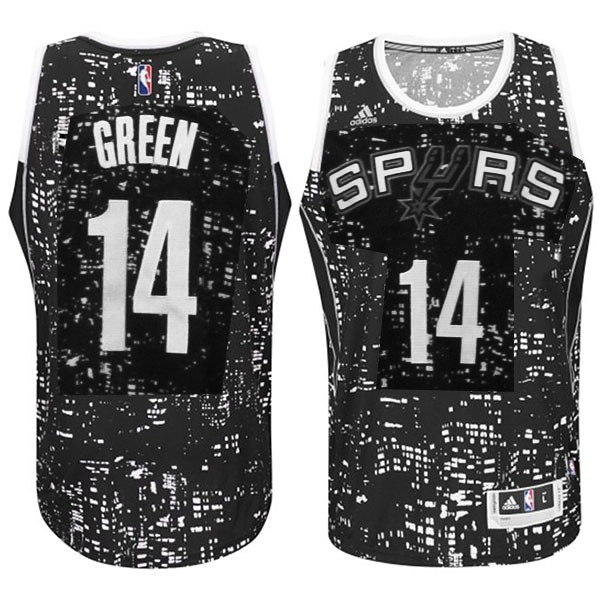San Antonio Spurs #14 Danny Green City Lights Black Swingman Jersey San Antonio Spurs #14 Danny Green City Lights Black Swingman Jersey