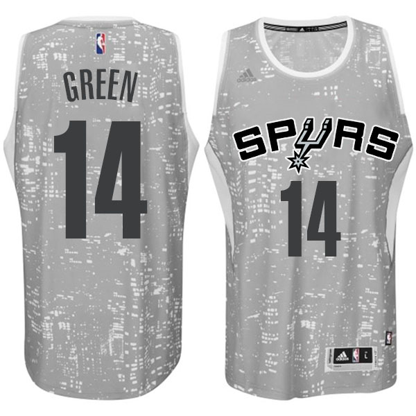 San Antonio Spurs #14 Danny Green City Lights Gray Swingman Jersey San Antonio Spurs #14 Danny Green City Lights Gray Swingman Jersey