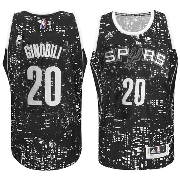 San Antonio Spurs #20 Manu Ginobili City Lights Black Swingman Jersey San Antonio Spurs #20 Manu Ginobili City Lights Black Swingman Jersey