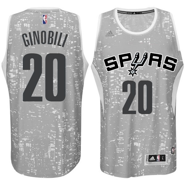 San Antonio Spurs #20 Manu Ginobili City Lights Gray Swingman Jersey San Antonio Spurs #20 Manu Ginobili City Lights Gray Swingman Jersey