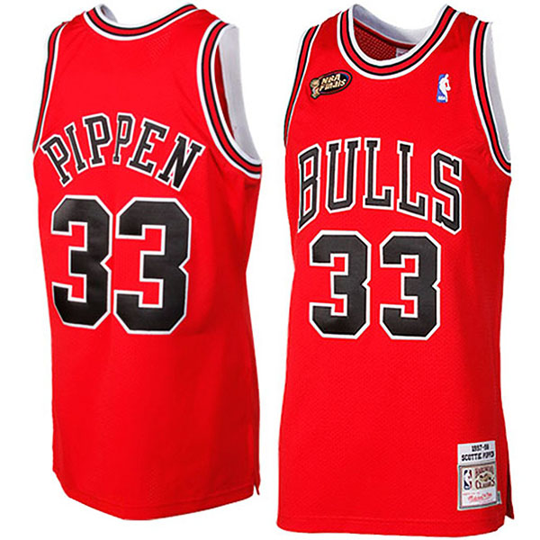 Scottie Pippen Mitchell & Ness Chicago Bulls #33 1997-1998 Retro Red Jersey Scottie Pippen Mitchell & Ness Chicago Bulls #33 1997-1998 Retro Red Jersey