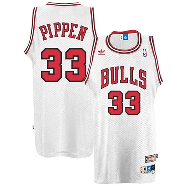 Scottie Pippen Chicago Bulls #33 White Hardwood Classics Swingman Throwback Jersey Scottie Pippen Chicago Bulls #33 White Hardwood Classics Swingman Throwback Jersey