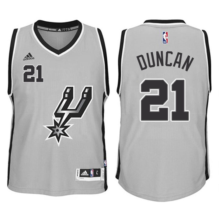Youth San Antonio Spurs #21 Tim Duncan New Swingman Alternate Gray Signature Spur Jersey Youth San Antonio Spurs #21 Tim Duncan New Swingman Alternate Gray Signature Spur Jersey