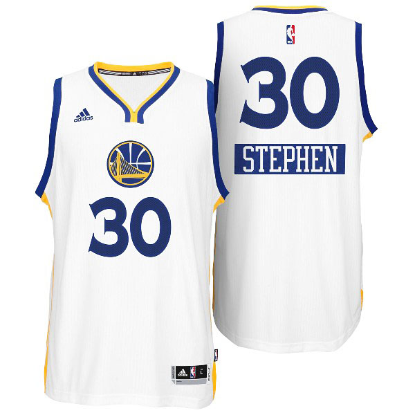 Stephen Curry Golden State Warriors #30 2014 Christmas Day Big Logo White Swingman Jersey Stephen Curry Golden State Warriors #30 2014 Christmas Day Big Logo White Swingman Jersey